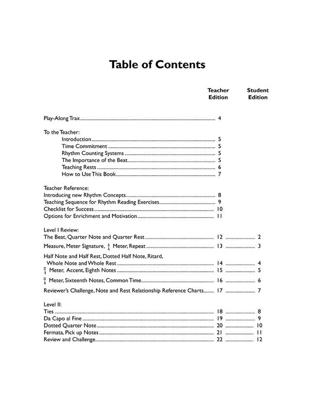 The Rhythm Reader II : A Practical Rhythm Reading Course