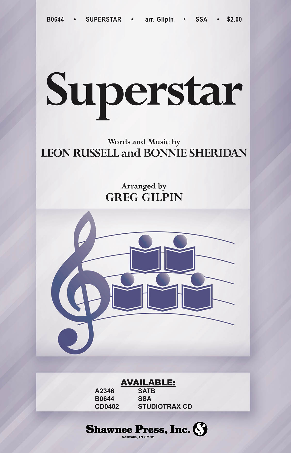 Bonnie Sheridan/Leon Russell: Superstar (Arr. Gilpin) (SSA)