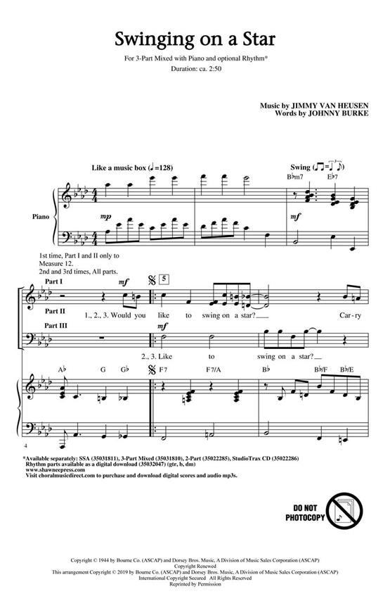 Greg Gilpin: Swinging On A Star (Accompaniment And Performance CD)