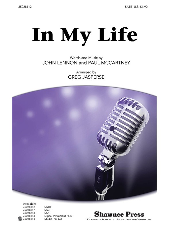 BEATLES IN MY LIFE (ARR JASPERSE GREG) SATB CHOR