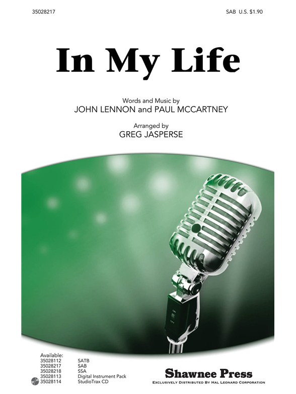 BEATLES IN MY LIFE (ARR JASPERSE GREG) SAB CHOR