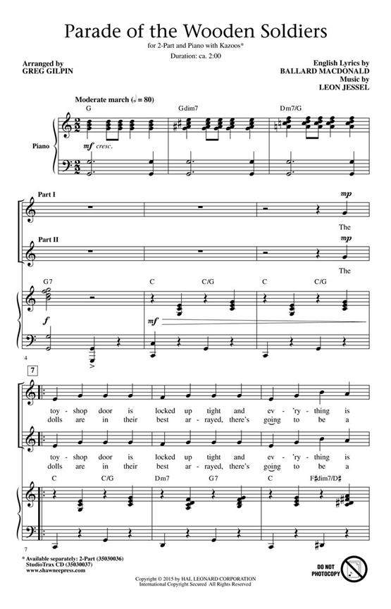 Parade Of The Wooden Soldiers (Arr. Gilpin) (StudioTrax CD)
