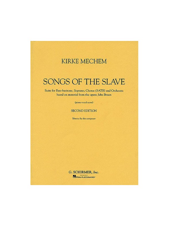 Songs Of The Slave Vocal Score