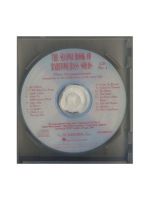 Second Book Of Baritone/Bass Solos (2 CD Set)