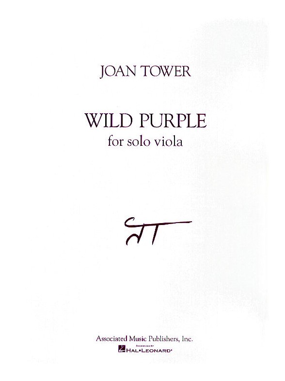 Joan Tower: Wild Purple For Solo Viola