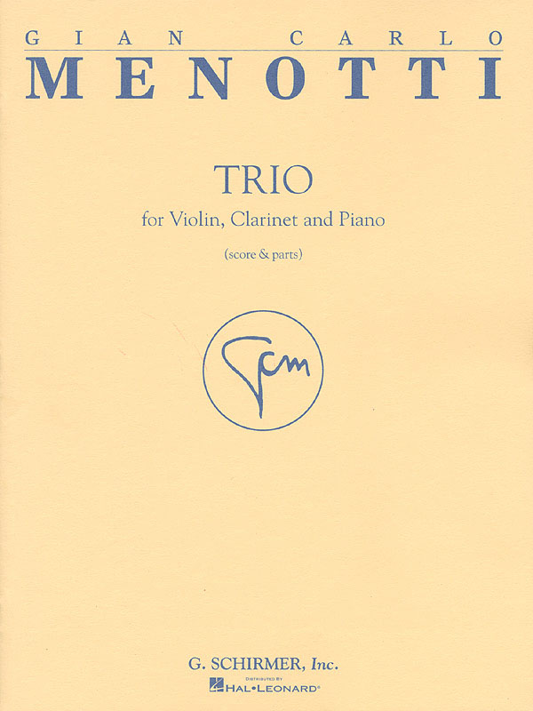 Gian Carlo Menotti: Trio (Score And Parts)