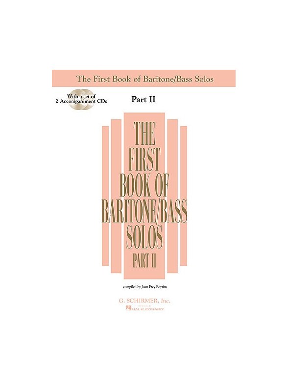 The First Book of Baritone/Bass Solos Book 2 (Bk/2CD)