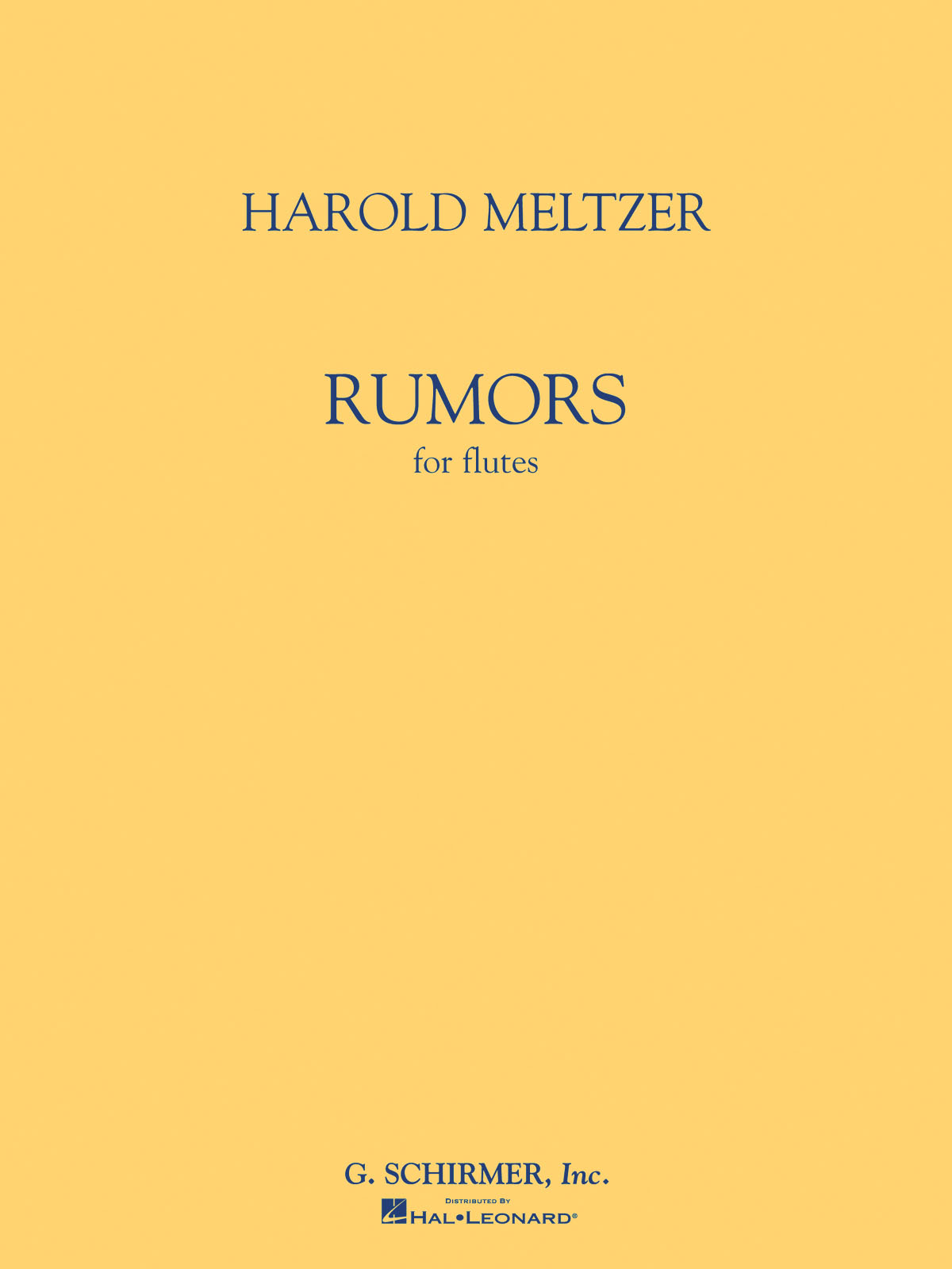 Harold Meltzer: Rumors