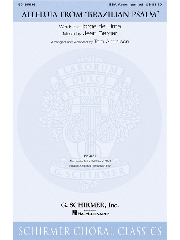 Jean Berger: Alleluia (Arr. Tom Anderson)