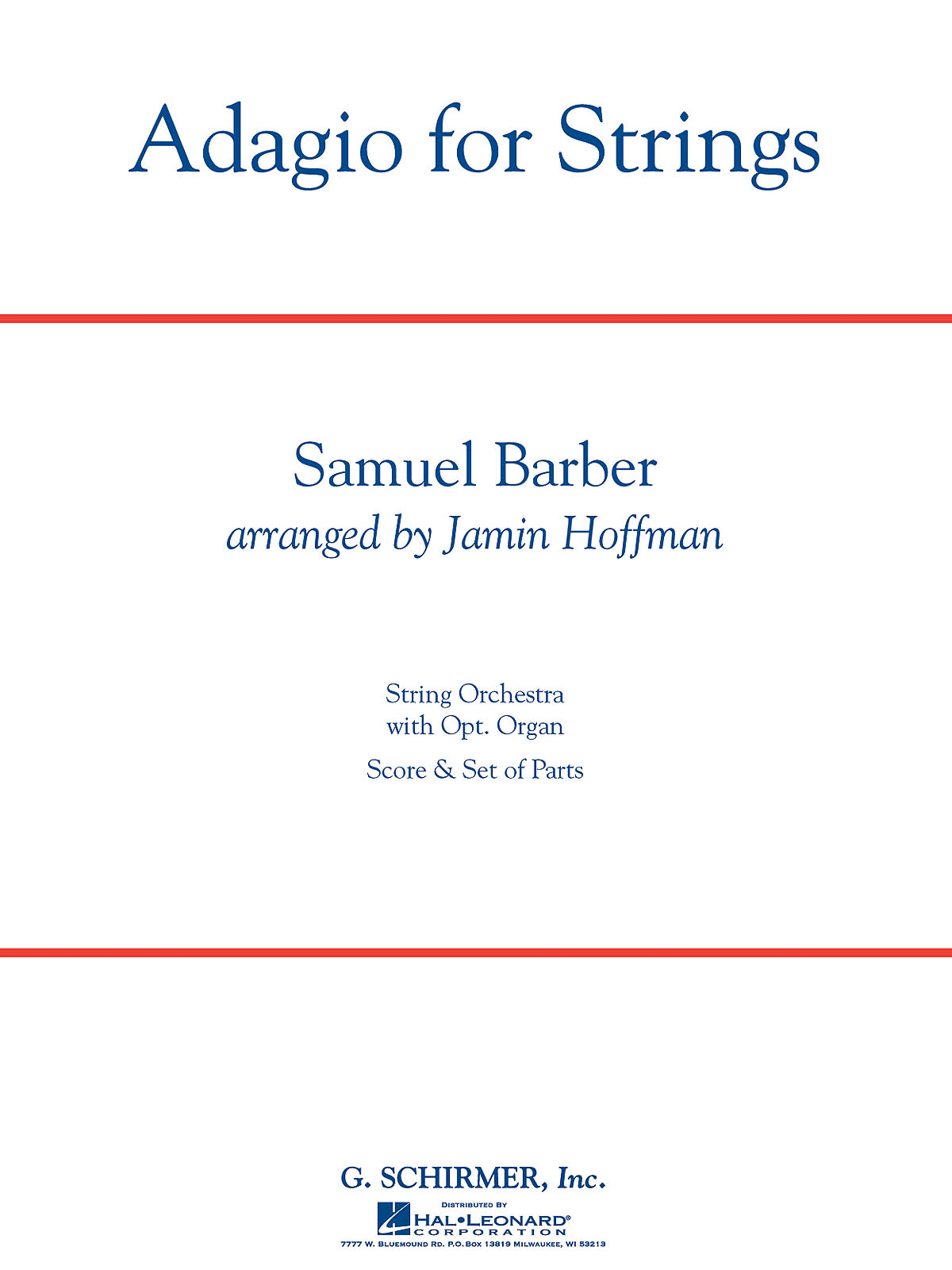 Samuel Barber: Adagio for Strings (arr. Hoffman)
