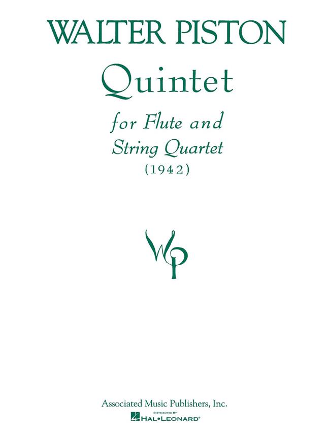 Walter Piston: Quintet For Flute And String Quartet (Score)