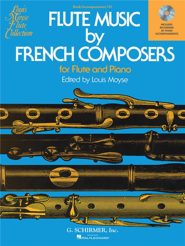 FLUTE MUSIC BY FRENCH COMPOSERS (ED MOYSE LOUIS) FLUTE & PIANO BOOK/CD