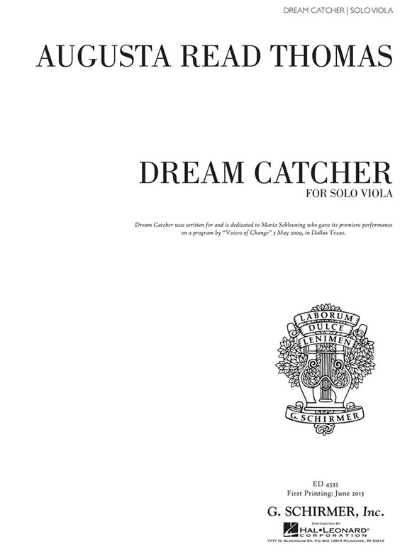 Augusta Read Thomas: Dream Catcher