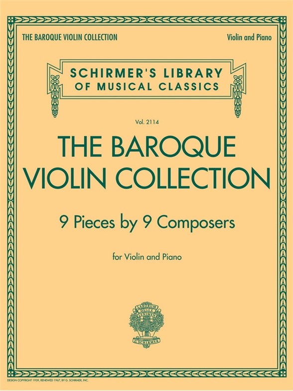 Schirmer's Library Of Musical Classics Vol. 2114: The Baroque Violin Collection