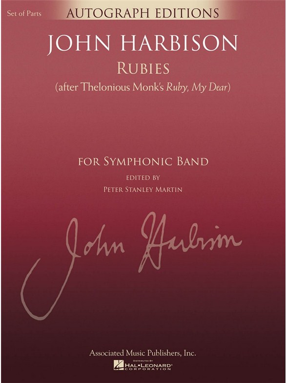 Harbison John Rubies (After Thelonious Monk Ruby My Dear) Sc/Pts