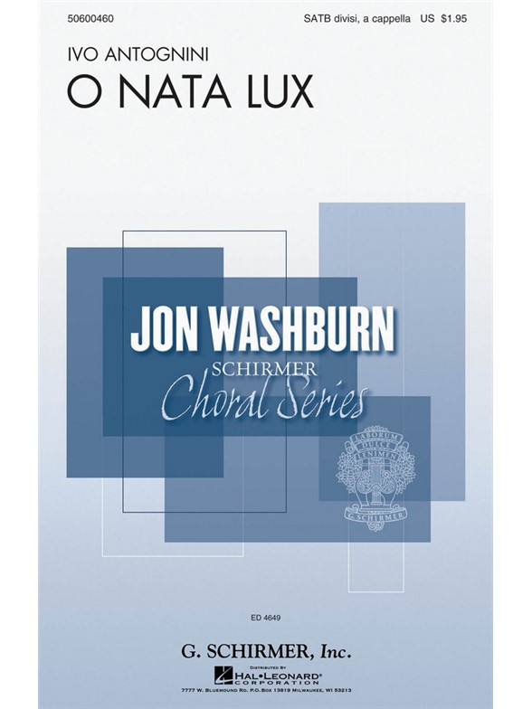 Ivo Antognini: O Nata Lux