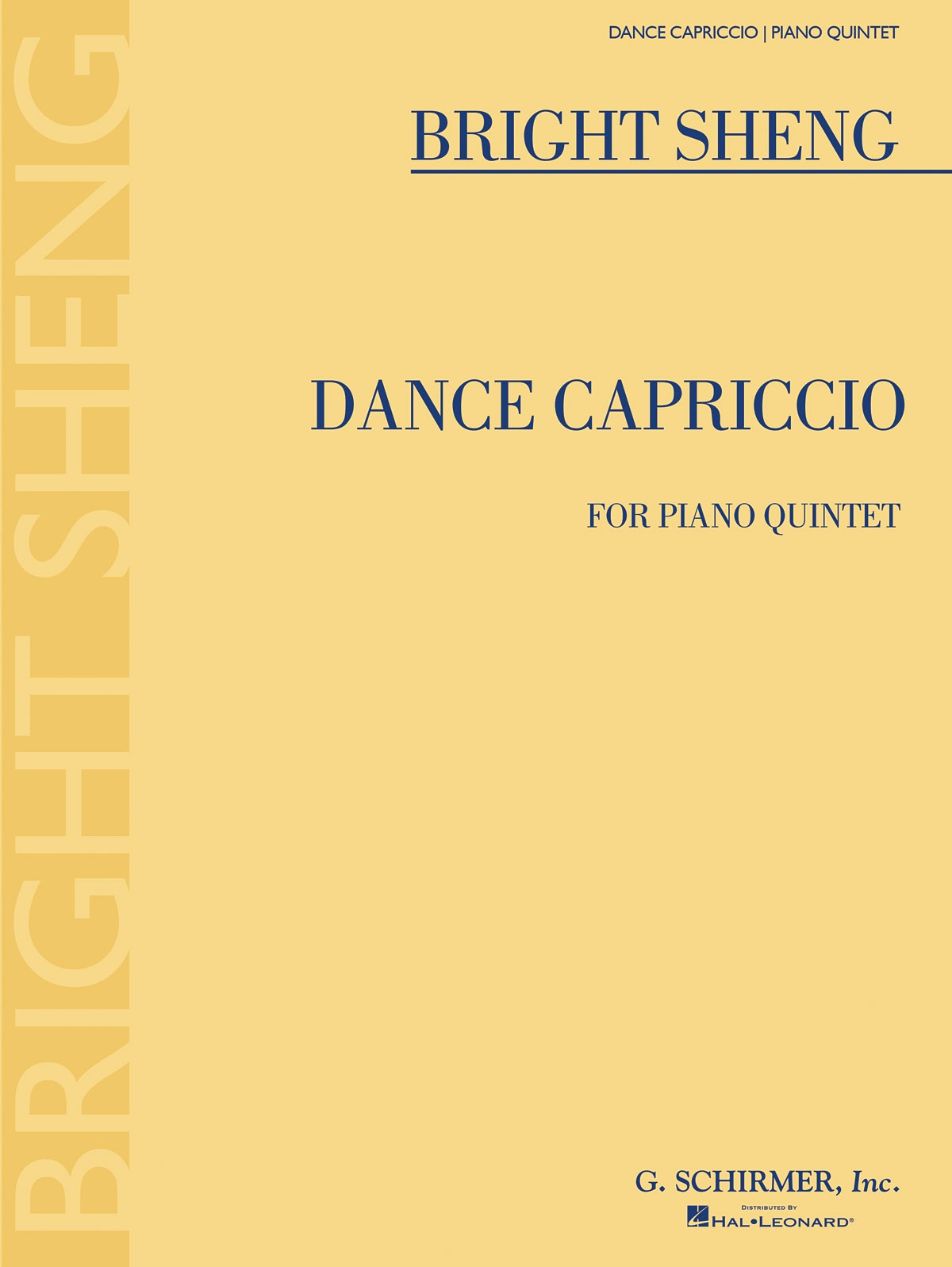 Bright Sheng: Dance Capriccio For Piano Quintet - Score And Parts