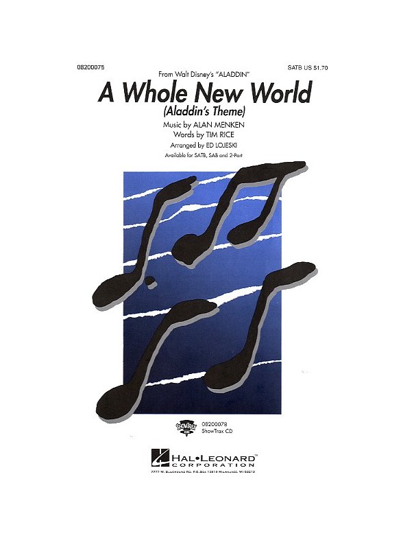 Alan Menken: A Whole New World (SATB)