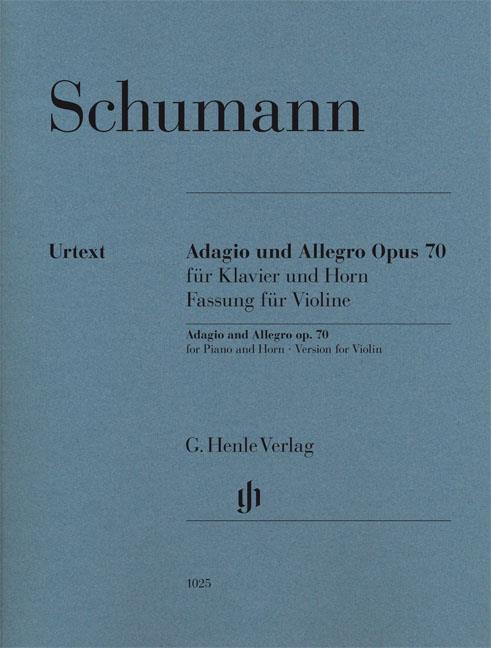 SCHUMANN ADAGIO & ALLEGRO OP70 VLN VERSION (HERTTRICH) PF/VLN URTXT PB