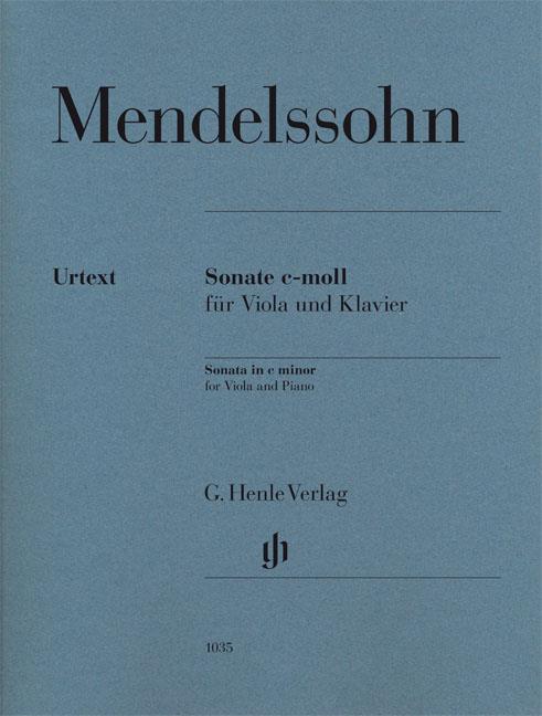 MENDELSSOHN FELIX SONATA IN C MINOR (HERTTRICH) PF/VLA URTEXT PB BK