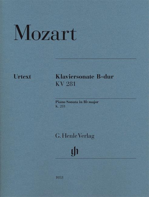 Mozart Wa Piano Sonata In B Flat Major K. 281 Pf Urtext Bk