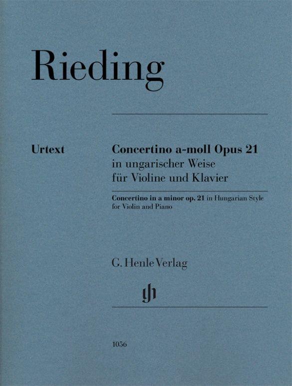 Concertino in a minor op. 21 in Hungarian Style : Concertino in a minor op. 21 in Hungarian Style for Violin and Piano