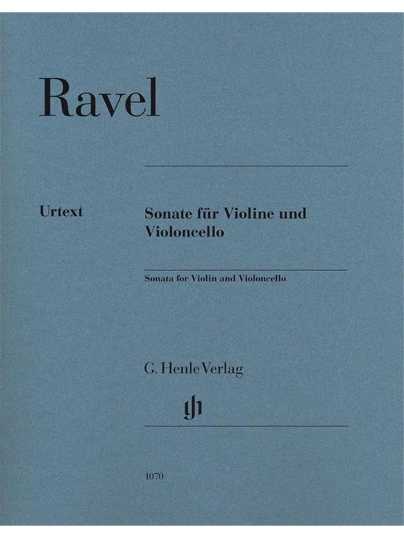 Maurice Ravel: Sonata For Violin And Violoncello