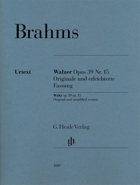 Brahms: Waltz Op 39 No 15 Original & Simplified Piano