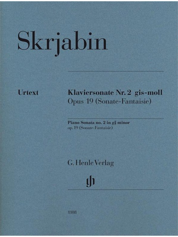 Piano Sonata No. 2 G Sharp Minor Op. 19 (Sonate-Fantaisie)