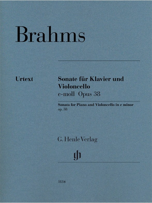 Johannes Brahms: Sonata In E Minor Op. 38