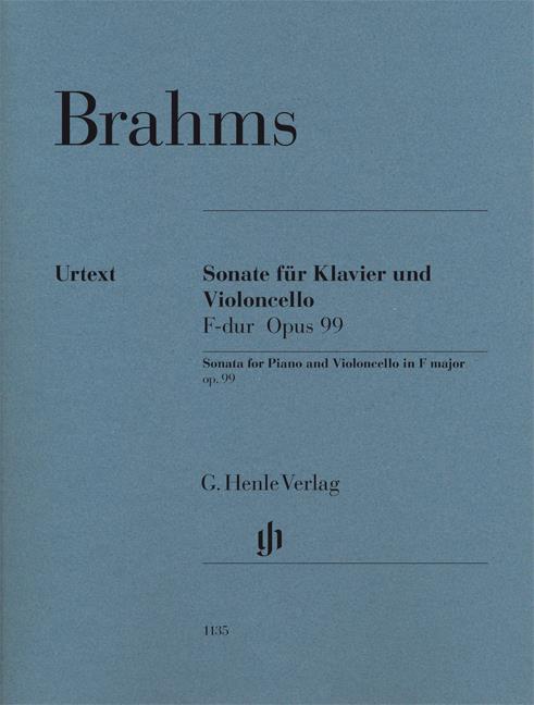 Brahms Sonata Vlc/Pf Op.99 Urtext