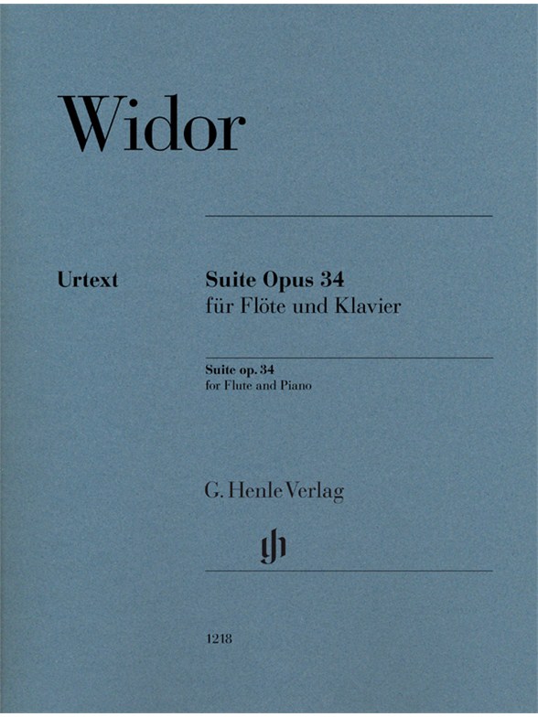 Charles-Marie Widor: Suite Op. 34 For Flute And Piano