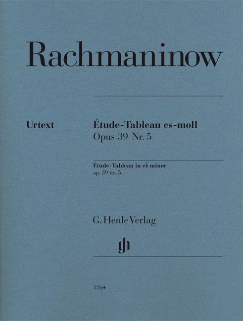 Rachmaninov Sergei Etude Tableau In E Flat Minor Op.39 No.5 Pf Urtext