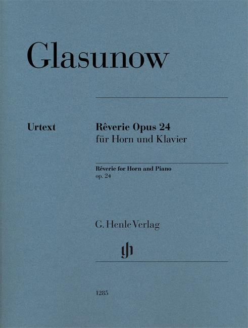 Glasunow Alexander Reverie Opus 24 Hn/Pf Urtext Bk