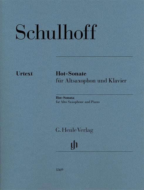 Schulhoff: Hot Sonata (Lunte Frank) Alto Saxophone/Piano