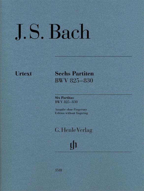 Sechs Partiten BWV 825-830 : Ausgabe ohne Fingersatz