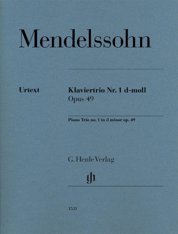 Klaviertrio Nr. 1 d-moll Opus 49 : Piano Trio no. 1 in d minor op. 49