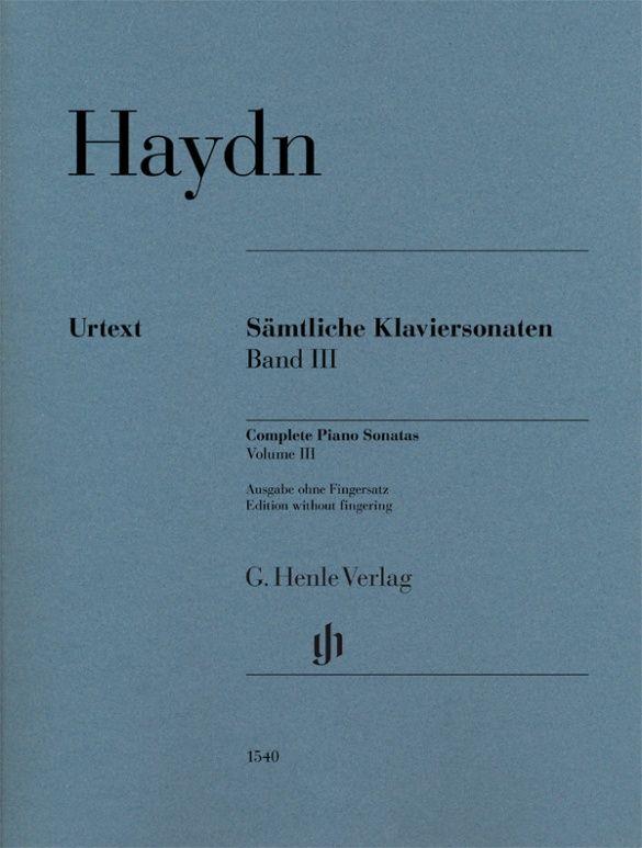 Complete Piano Sonatas Volume III w/o fg pb. : Edition without fingering