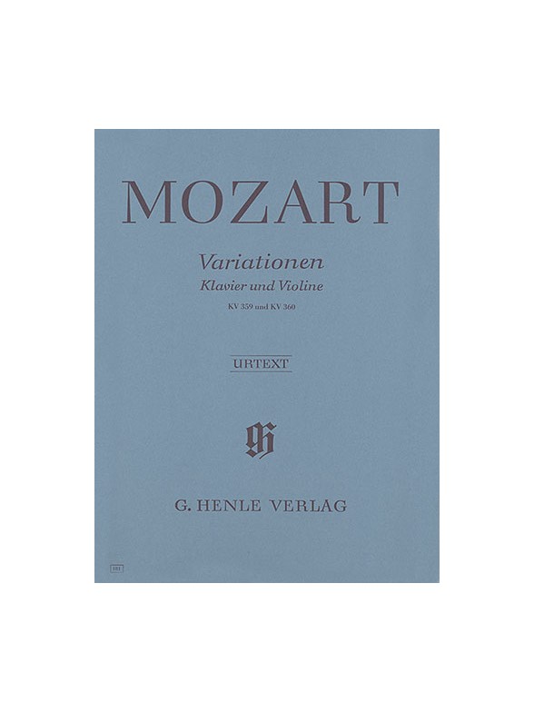 W.A. Mozart: Variations For Piano and Violin (Urtext)