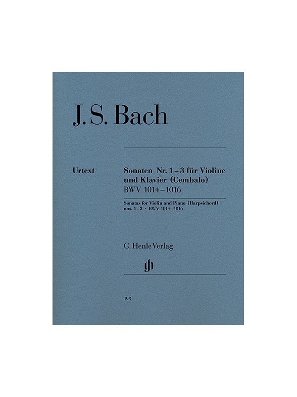Johann Sebastian Bach: Sonatas for Violin and Piano (Harpsichord) 1-3 BWV 1014-1016