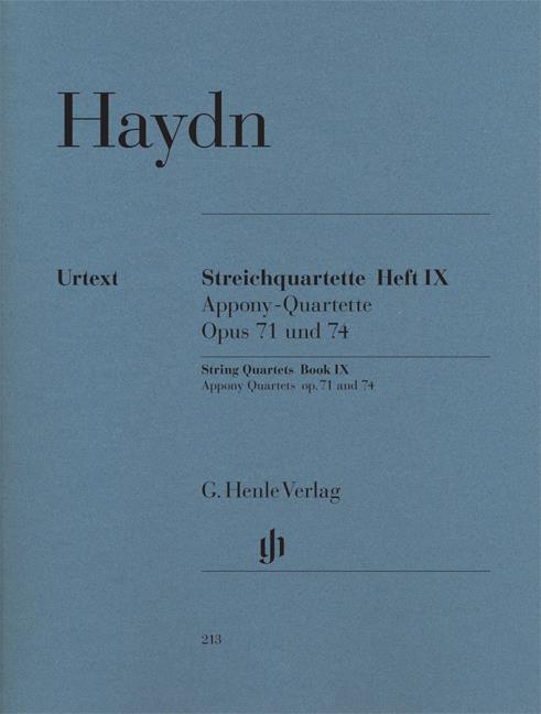 Franz Joseph Haydn: String Quartets Volume IX, op. 71 and 74 [Appony-Quartets]