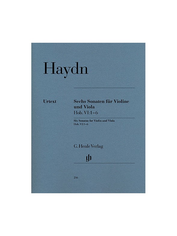 Franz Joseph Haydn: Sechs Sonaten Fur Violine Und Viola