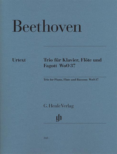 Ludwig Van Beethoven: Trio For Piano, Flute And Bassoon WoO 37