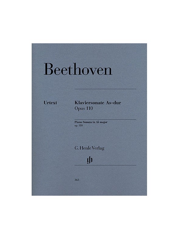 Ludwig Van Beethoven: Piano Sonata In A Flat Op.110 (Urtext Edition)