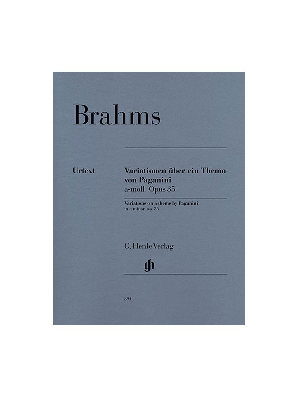 Johannes Brahms: Variationen Uber Ein Thema Von Paganini Op.35