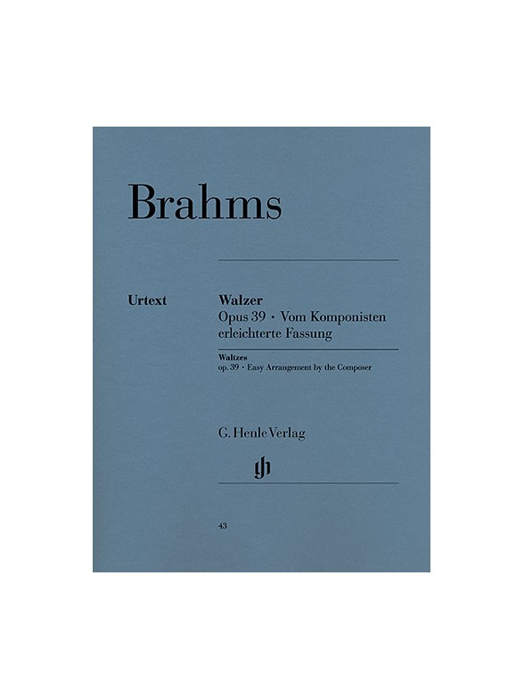 Johannes Brahms: Waltzes Op.39 (Easy Arrangement)