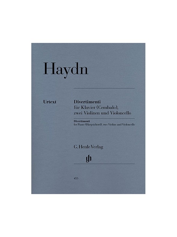 Franz Joseph Haydn: Divertimenti for Piano (Cembalo), 2 Violins and Violoncello