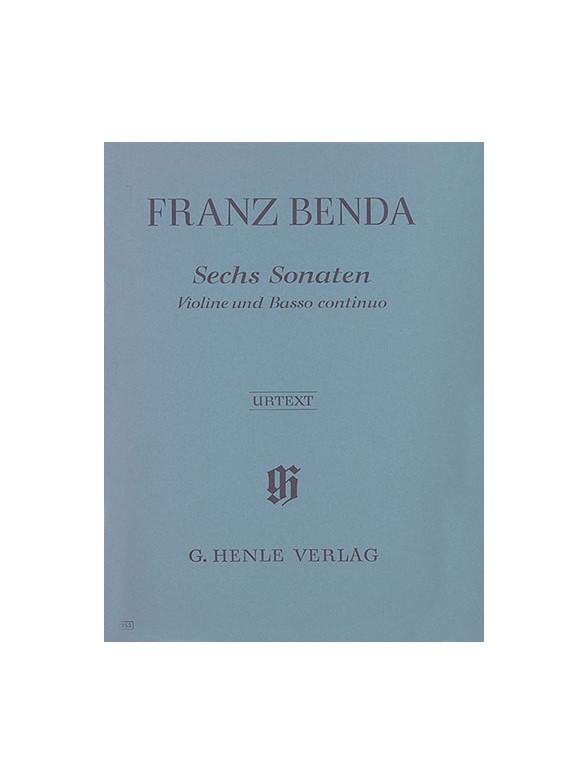 Franz Benda: 6 Sonatas for Violin and Basso Continuo