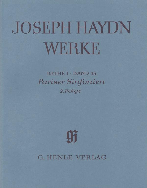 Franz Joseph Haydn: Paris Sinfonias, 2nd sequence (with critical report)
