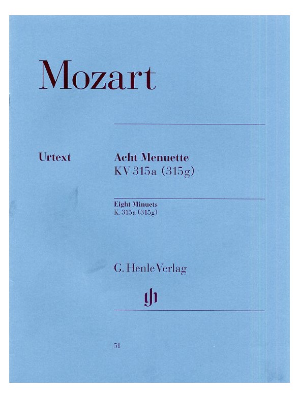 W.A. Mozart: Eight Minuets KV 315a